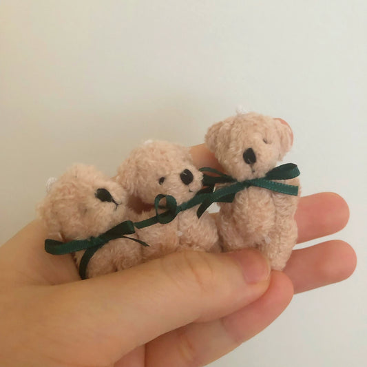 1:6 Scale Jointed Rabbit Bear Miniature Plush Doll BJD Companion