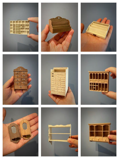 Muebles de casa de muñecas personalizados en miniatura