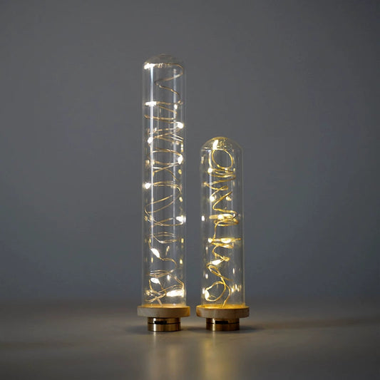 Accesorios para casa de muñecas BJD a escala 1:6, accesorios para escenas Blythe, lámpara de pie LED inalámbrica OB11, botella de luciérnaga en miniatura.