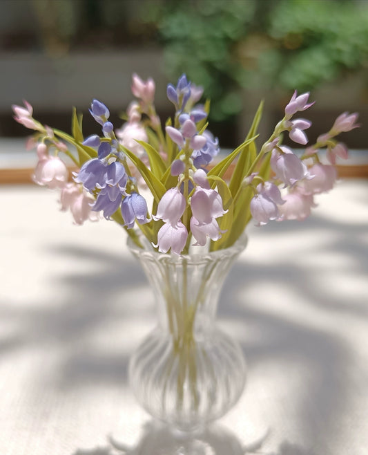 1:6 Scale Bluebell Clay Flower Miniature Dollhouse Accessory For BJD Blythe Dolls