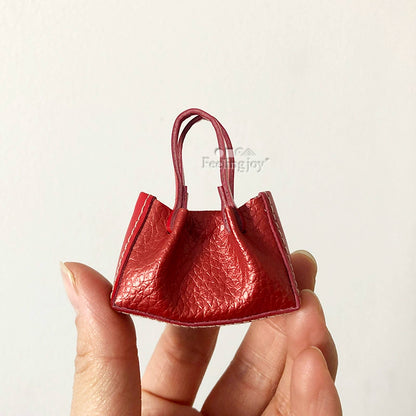 Sac à main miniature en cuir à l'échelle 1:6 pour poupées BJD Blythe, accessoires de mode