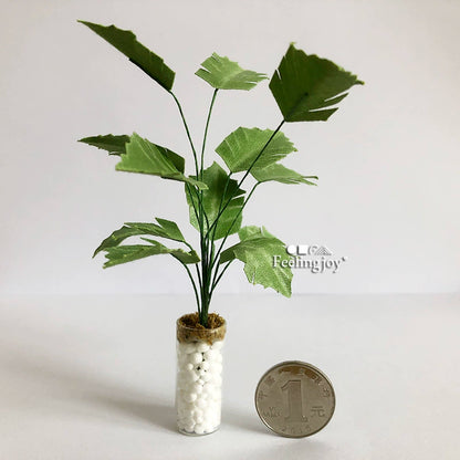 Accessoires miniatures pour maison de poupée à l'échelle 1:6 : plantes en pot réalistes pour poupées BJD, accessoires de photographie