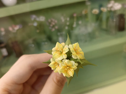 1:6 Scale Miniature Clay Flower BJD Doll Accessory Blythe Doll Decoration