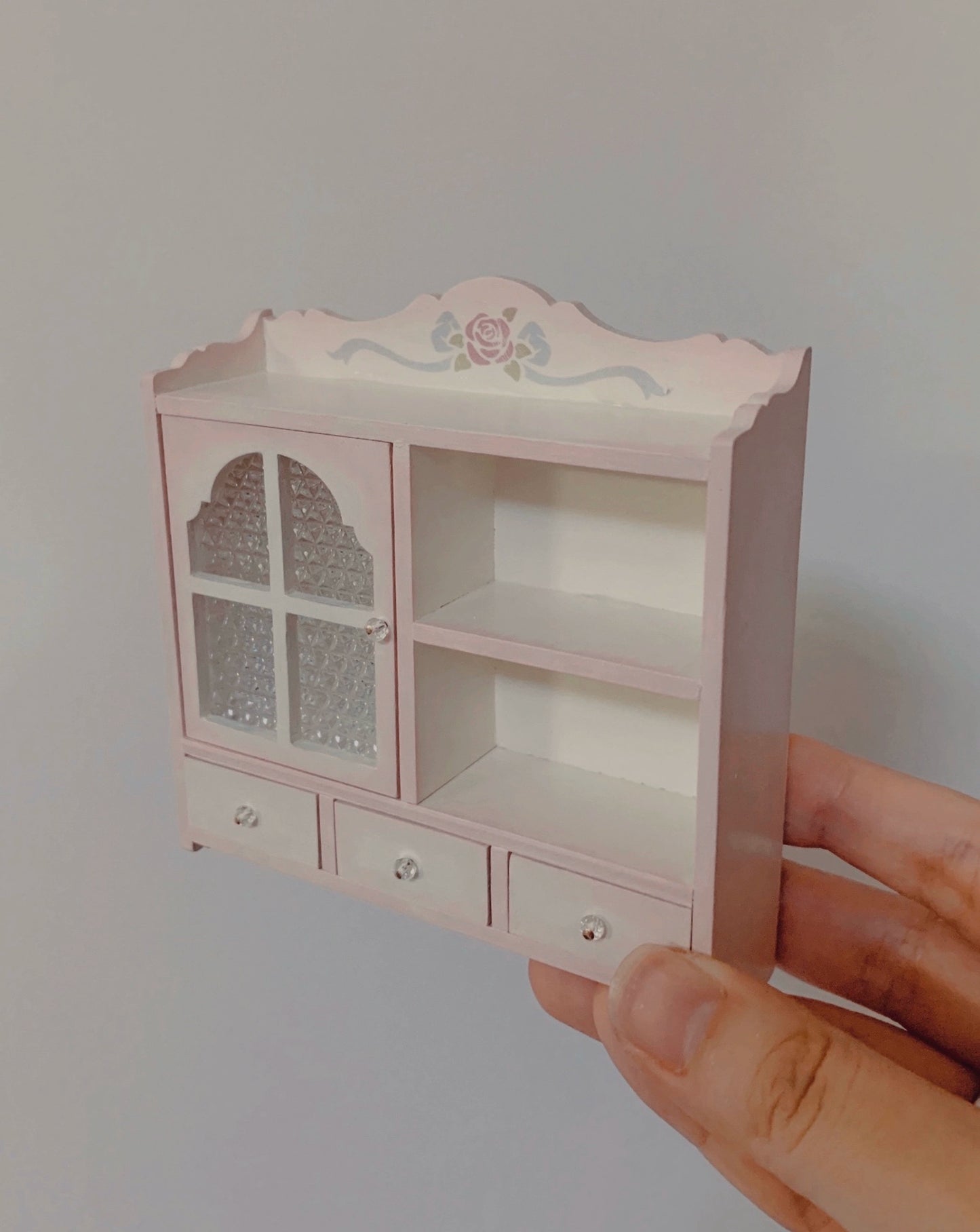 1:6 Scale Miniature Wooden Cabinet Dollhouse Furniture For Blythe Dolls