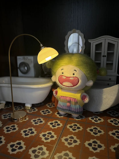 1:12 Scale Miniature Dollhouse Lighting Collection For Ob11 Gsc 10cm Plush Doll Blind Box Bjd Props Magnetic Miniature Furniture