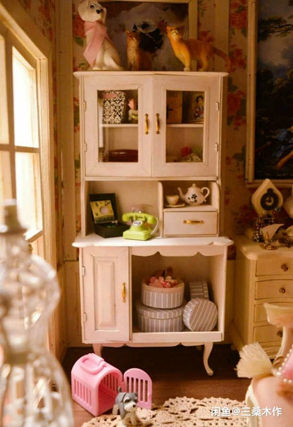 Mueble de madera en miniatura para casa de muñecas BJD Blythe a escala 1:6