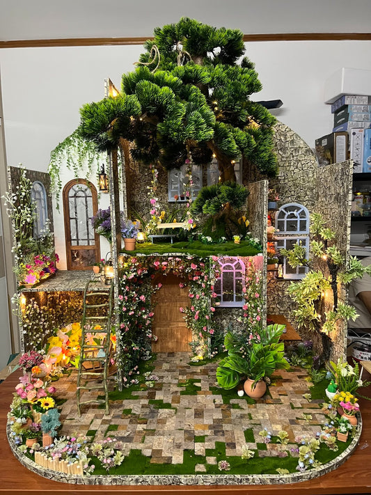 1:6 Scale Forest Castle Dollhouse Miniature BJD Scene Furniture