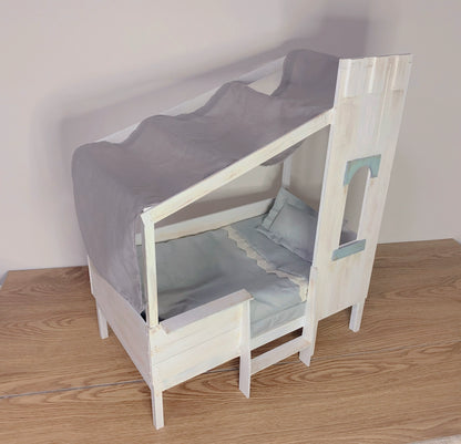 1:6 Scale 1:12 Scale Dollhouse Furniture Miniature Bed Sofa For Blythe Ob11 Dolls