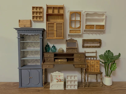 1:6 Scale 1:12 Scale Wooden Cabinet Miniature Dollhouse Furniture Custom Candy Themed Kitchen Set