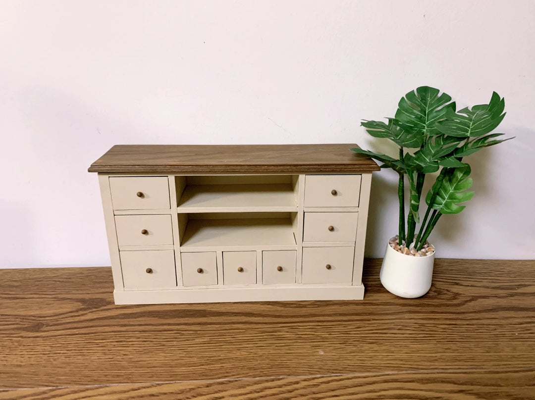1:6 Scale Wooden Cabinet Dollhouse Furniture Miniature Bookcase TV Stand Kitchen Island Display Shelf For Blythe Dolls
