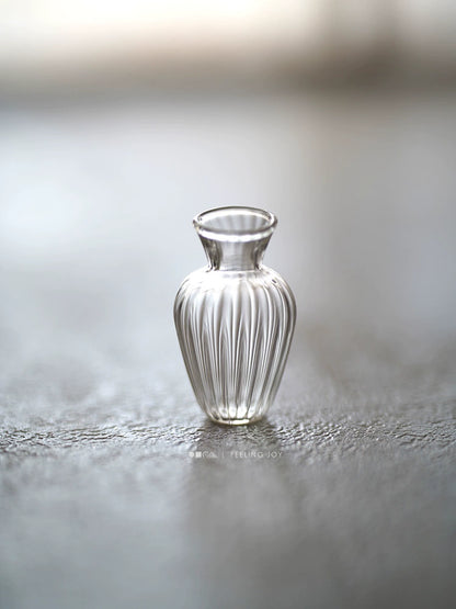 Vase miniature en verre à l'échelle 1:6, accessoire pour maison de poupée BJD Blythe, mini meuble décoratif