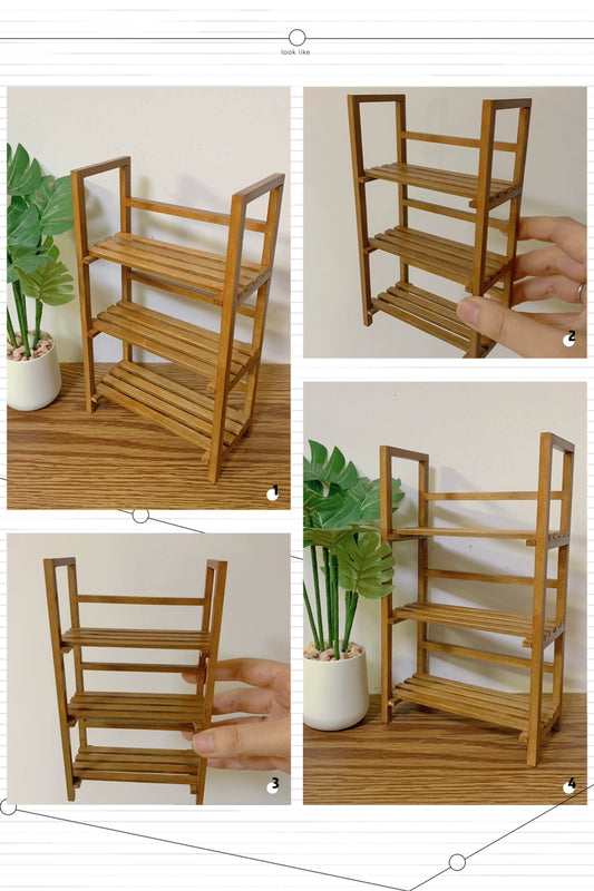 1:6 Scale 1:12 Scale Miniature Dollhouse Furniture Wooden Shelf Cabinet Storage Display Case For Blythe Dolls