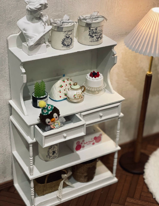 Mueble de madera en miniatura para casa de muñecas BJD Blythe a escala 1:6