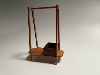 1:6 Scale Cherry Wood Hanger Miniature Dollhouse Furniture