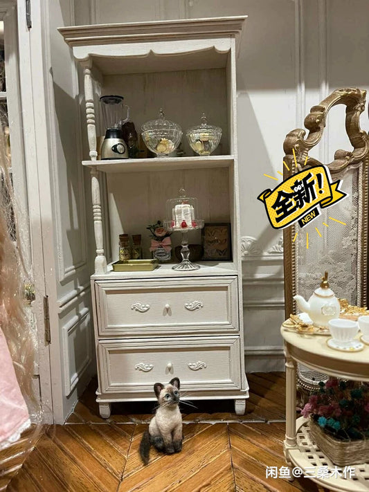 Mueble de madera en miniatura para casa de muñecas BJD Blythe a escala 1:6