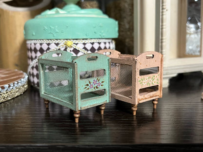 1:12 Scale Wooden Storage Basket Miniature Dollhouse Furniture