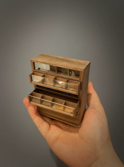 Mueble de madera en miniatura para casa de muñecas Blythe OB11 a escala 1:6