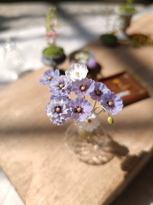 1:6 Scale Miniature Clay Flowers For BJD Blythe Dollhouse Decor