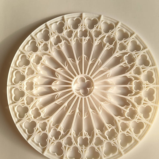 Vitrail gothique à l'échelle 1:6, imprimé en 3D, taille réglable, accessoire miniature pour maison de poupée