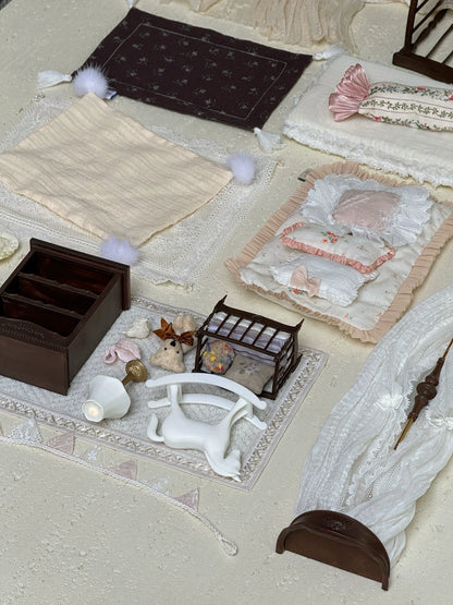 Gabinete de madera a escala 1:6, muebles de casa de muñecas en miniatura, decoración para sala de estar
