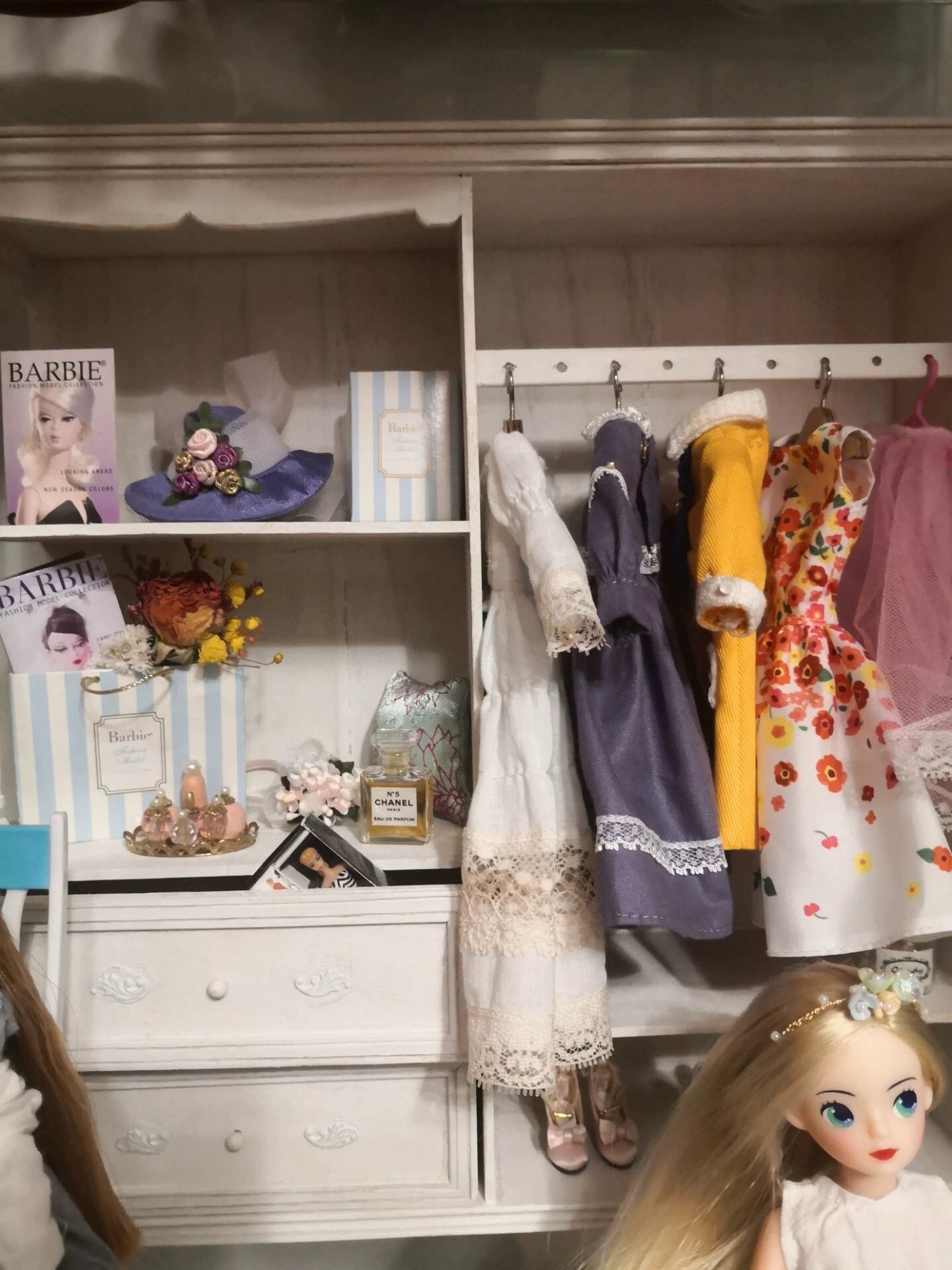Mueble de madera para casa de muñecas en miniatura a escala 1:6