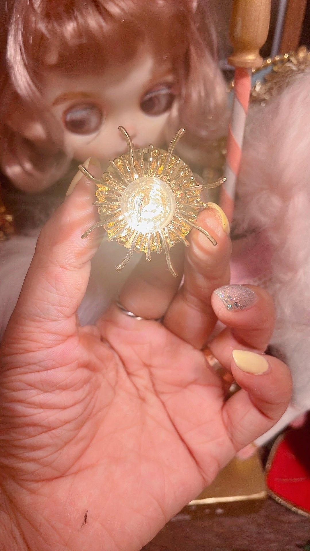 1:6 Scale Dollhouse Wall Lamp Miniature Lighting For Bjd Doll Accessories Apron Decor