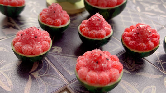 1:12 Scale Miniature Watermelon Smoothie And Peach Smoothie Handmade With Imported Polymer Clay