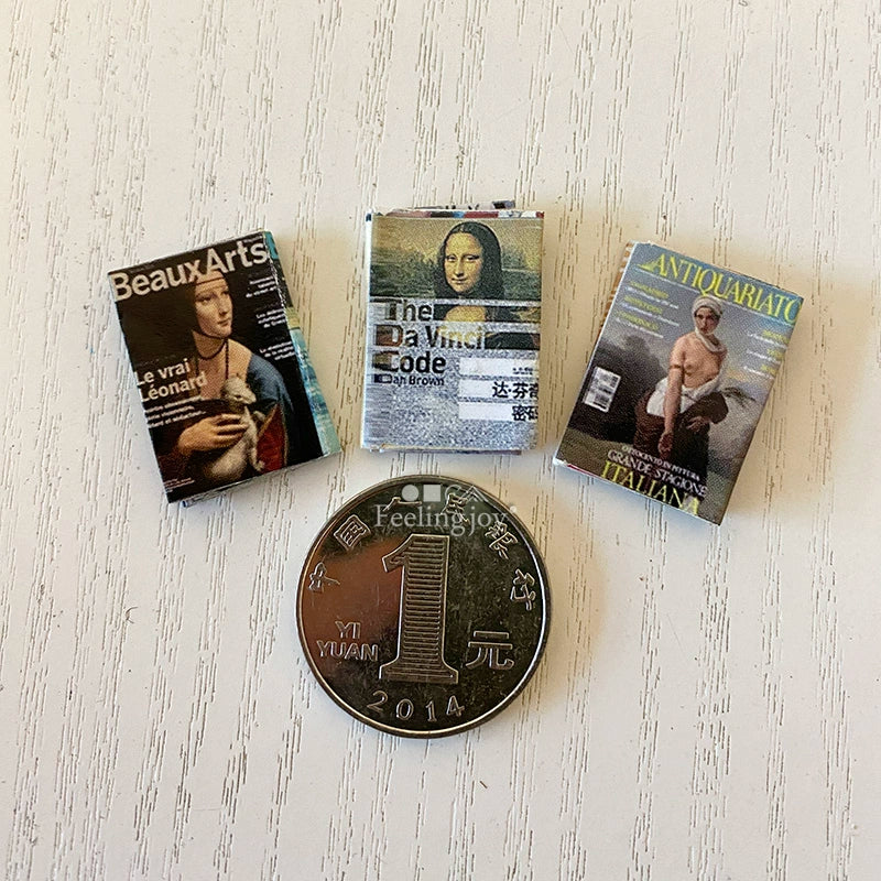 Ensemble de livres et magazines miniatures à l'échelle 1:6 pour maison de poupée BJD, accessoires sur le thème d'Harry Potter
