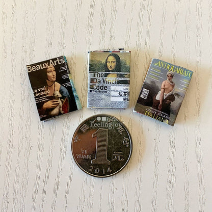 Ensemble de livres et magazines miniatures à l'échelle 1:6 pour maison de poupée BJD, accessoires sur le thème d'Harry Potter