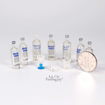 1:12 Scale 1:6 Scale Miniature Dollhouse Accessories Vodka Bottle BJD Photography Props Miniature Furniture