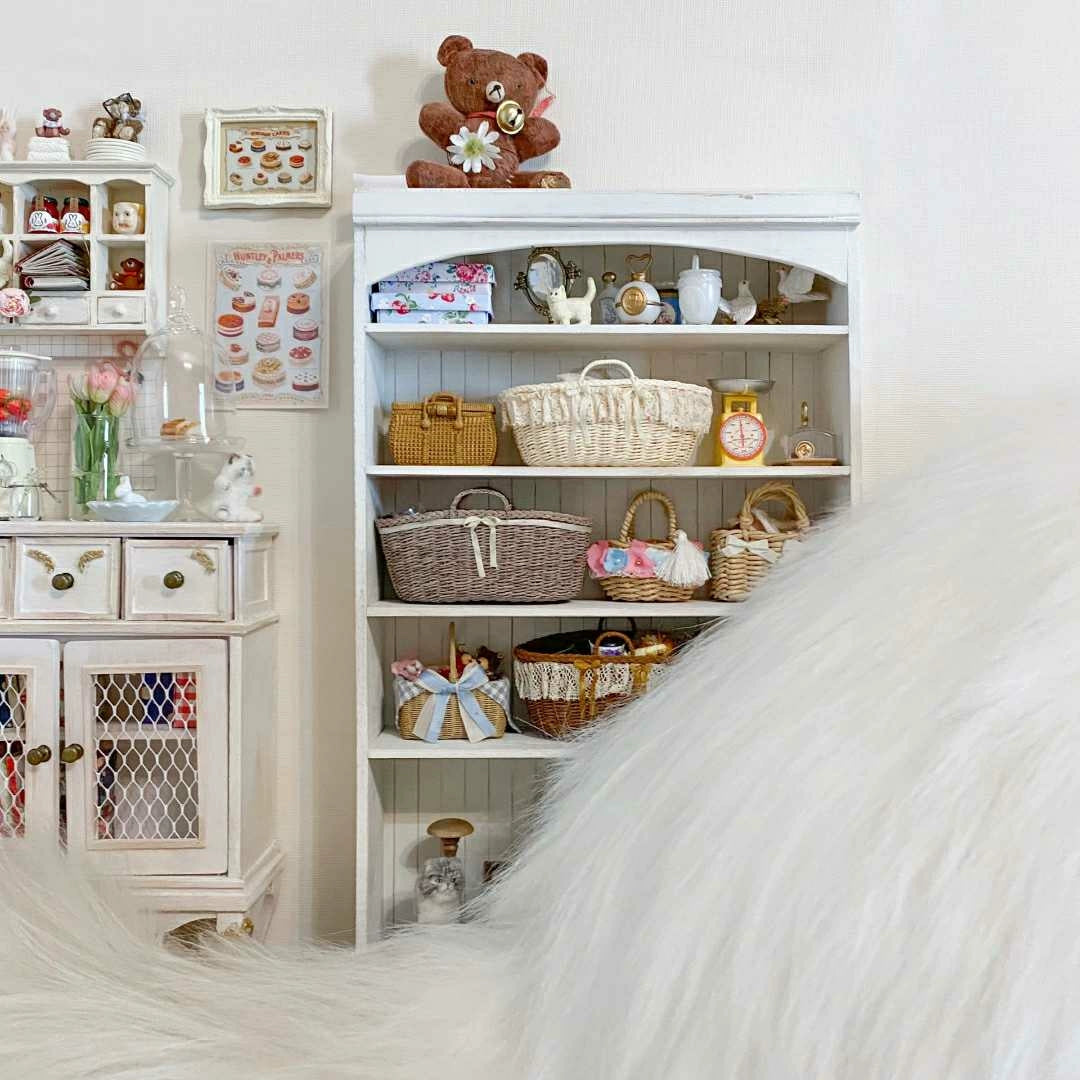 Mueble de madera en miniatura para casa de muñecas BJD Blythe a escala 1:6