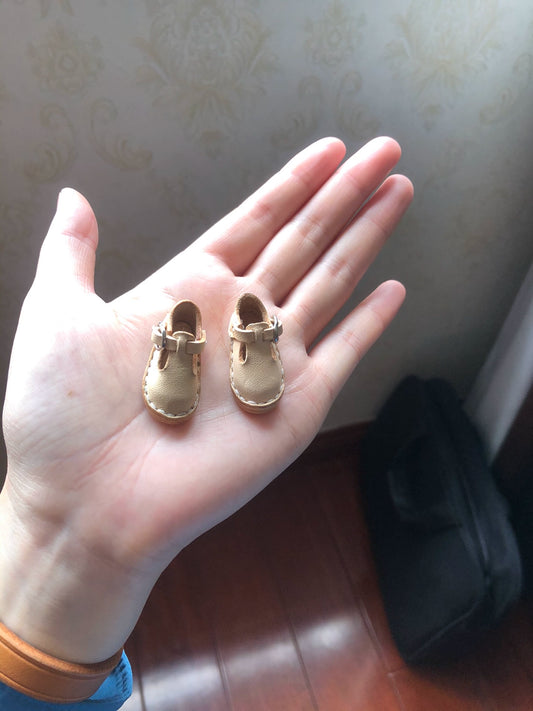 1:6 Scale BJD Doll Shoes Miniature Japanese Buckle Style Customizable Shoes