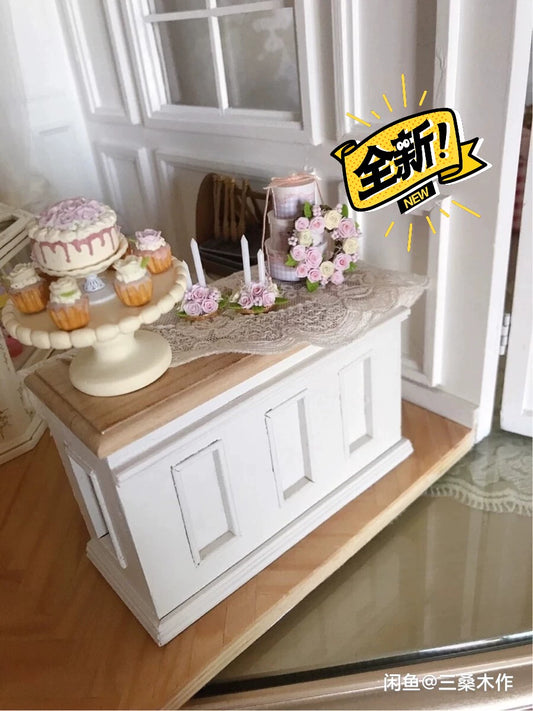 Mueble de madera en miniatura para casa de muñecas BJD Blythe a escala 1:6