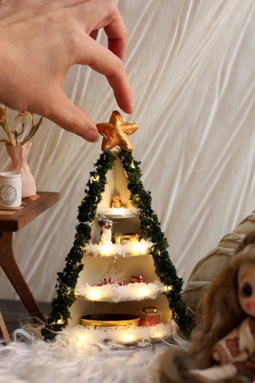 Kit de matériel pour sapin de Noël miniature à faire soi-même