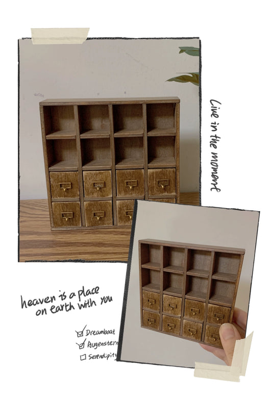 1:6 Scale 1:12 Scale Blythe Dollhouse Miniature Wooden Cabinet Storage Furniture For Ob11 Dolls
