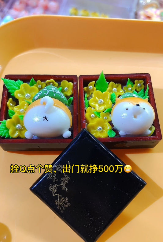 Ensemble de nourriture miniature en argile à l'échelle 1:12, série Bento mignonne, scène de pâtisserie miniature pour maison de poupée