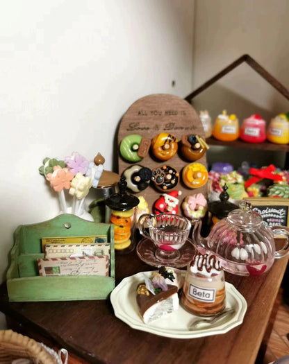 Decoración de muebles en miniatura