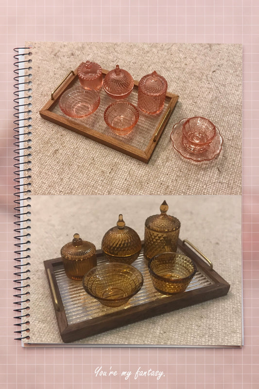 Plateau miniature pour maison de poupée Blythe, échelle 1:6, pour Ob11