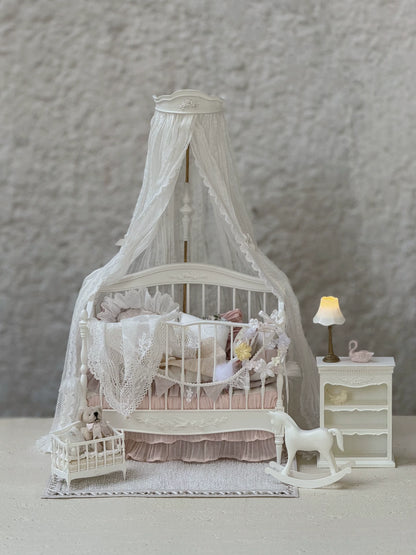Gabinete de madera a escala 1:6, muebles de casa de muñecas en miniatura, decoración para sala de estar