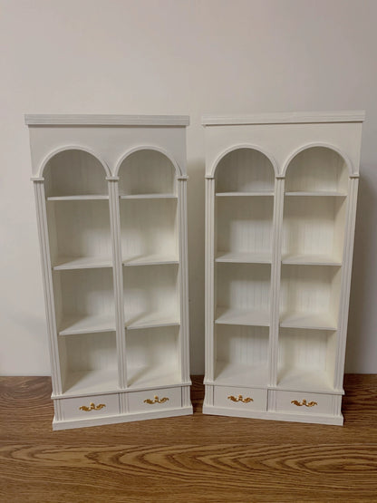 1:6 Scale 1:12 Scale Wooden Cabinet Bookshelf Display Shelf Miniature Furniture For Blythe Dollhouse