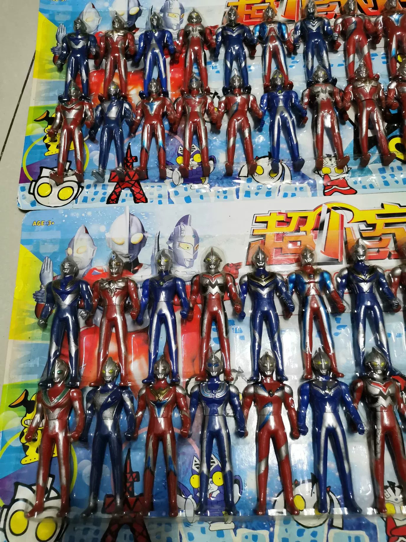 1:12 Scale Ultraman Action Figure Toy Set 48 Pieces 11cm Height Miniature Collectible