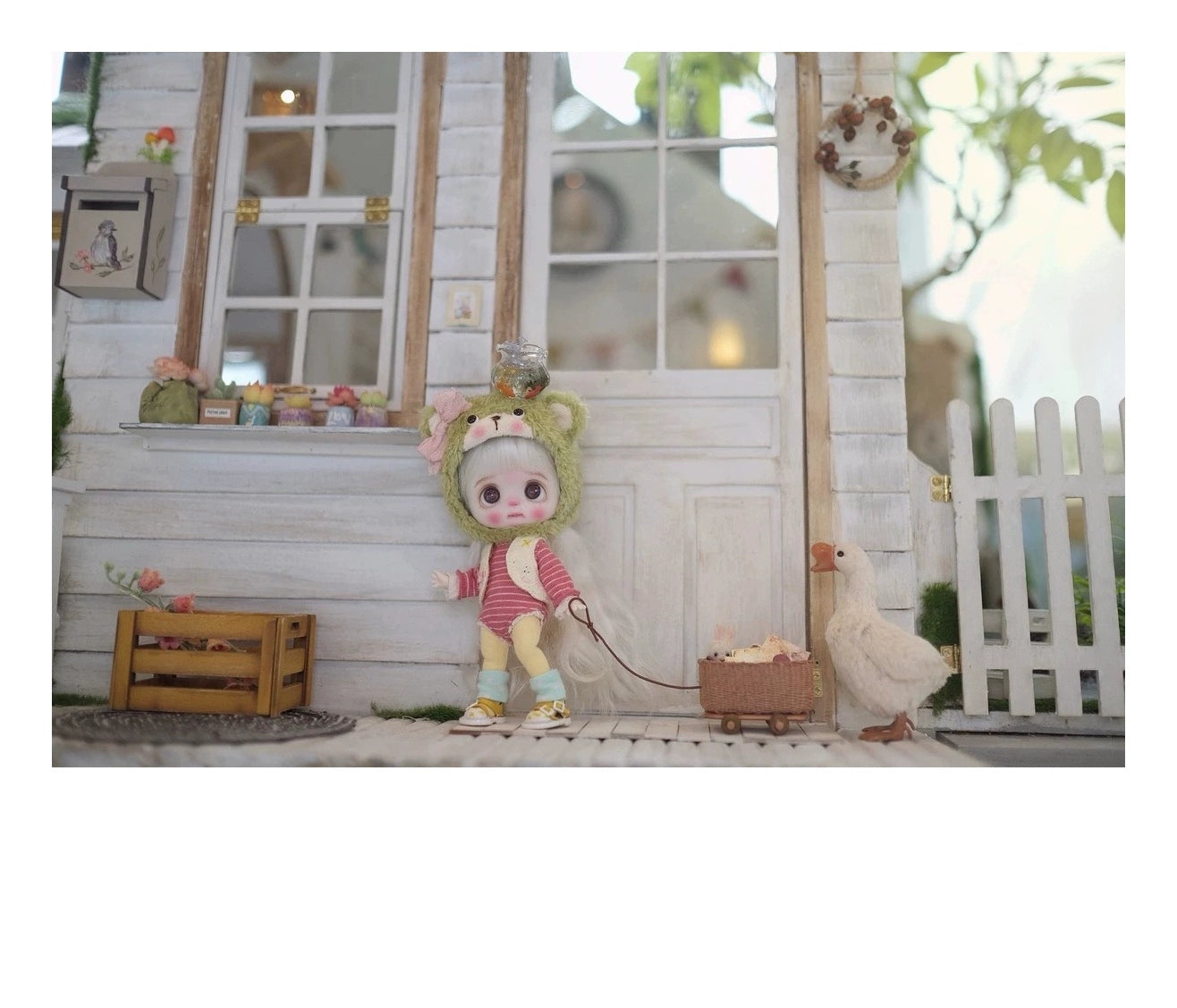 1:12 Scale Miniature Cart Dollhouse Furniture With Paper Rattan For BJD Dolls Free Shipping Over 100 Items