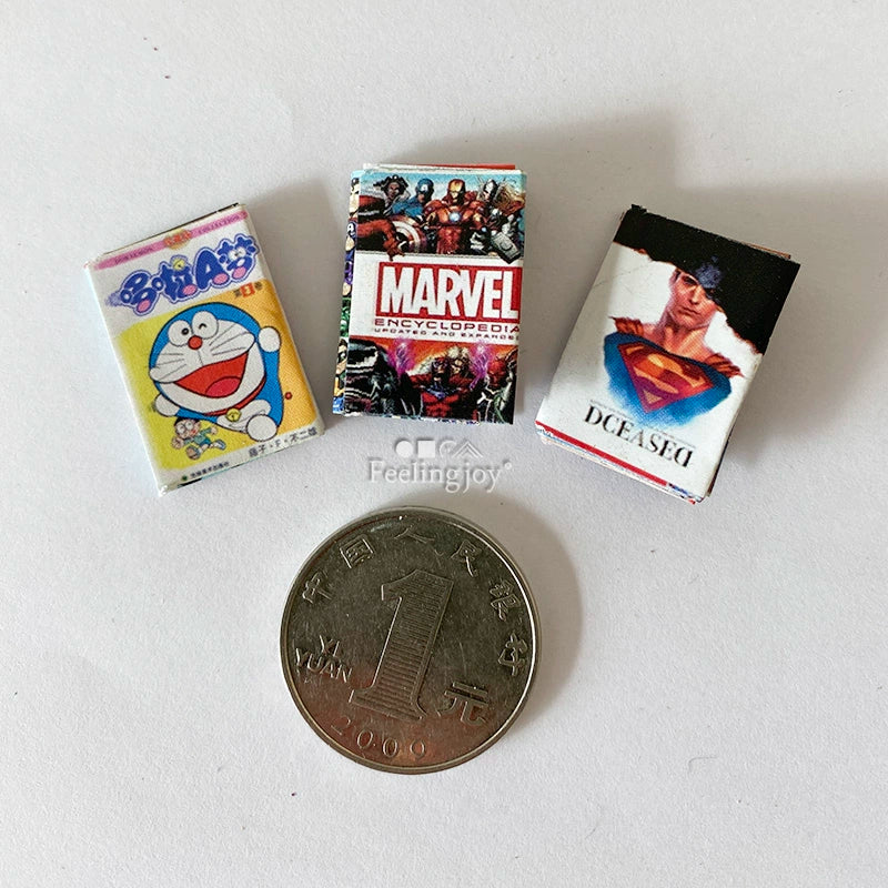 Ensemble de livres et magazines miniatures à l'échelle 1:6 pour maison de poupée BJD, accessoires sur le thème d'Harry Potter