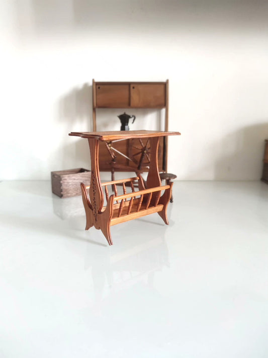 Porte-revues miniature à l'échelle 1:6, accessoire pour maison de poupée