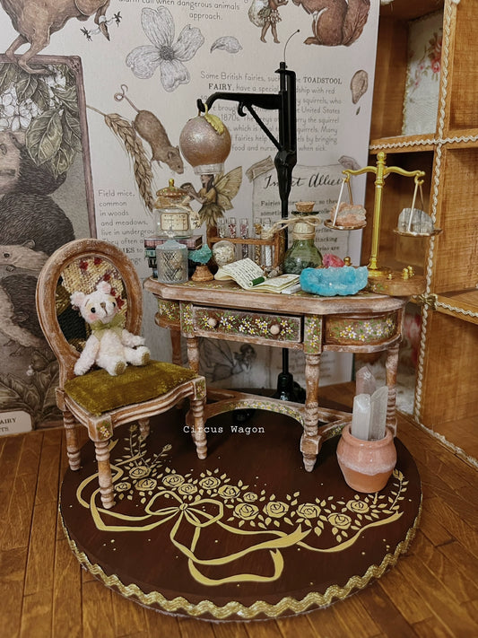 1:12 Scale Miniature Scholar Study Desk Miniature Dollhouse Furniture