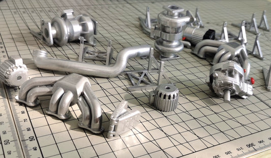 1:6 Scale Mechanical Parts Model Custom Turbine Engine Pump Metal Miniature Industrial Machinery Accessories