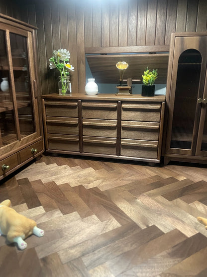 Meuble miniature en bois pour maison de poupée BJD, échelle 1:12