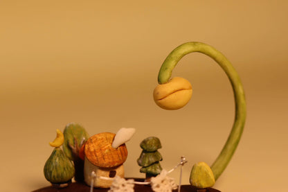 Accesorio para casa de muñecas en miniatura de isla de café hecho a mano a escala 1:12