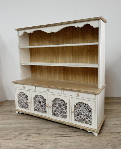 1:12 Scale Miniature French Vintage Sideboard Cabinet Dollhouse Furniture For Living Room Kitchen
