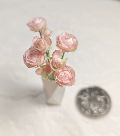1:6 Scale Clay Rose Miniature Flower BJD Blythe Dollhouse Decor